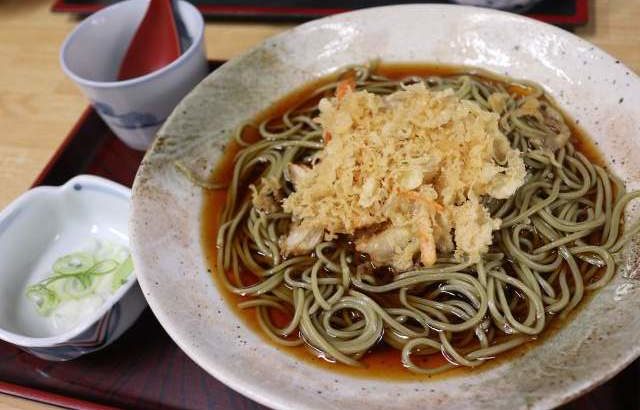 やぶそばの冷やしかき揚げそば 明大前 今日の下高井戸