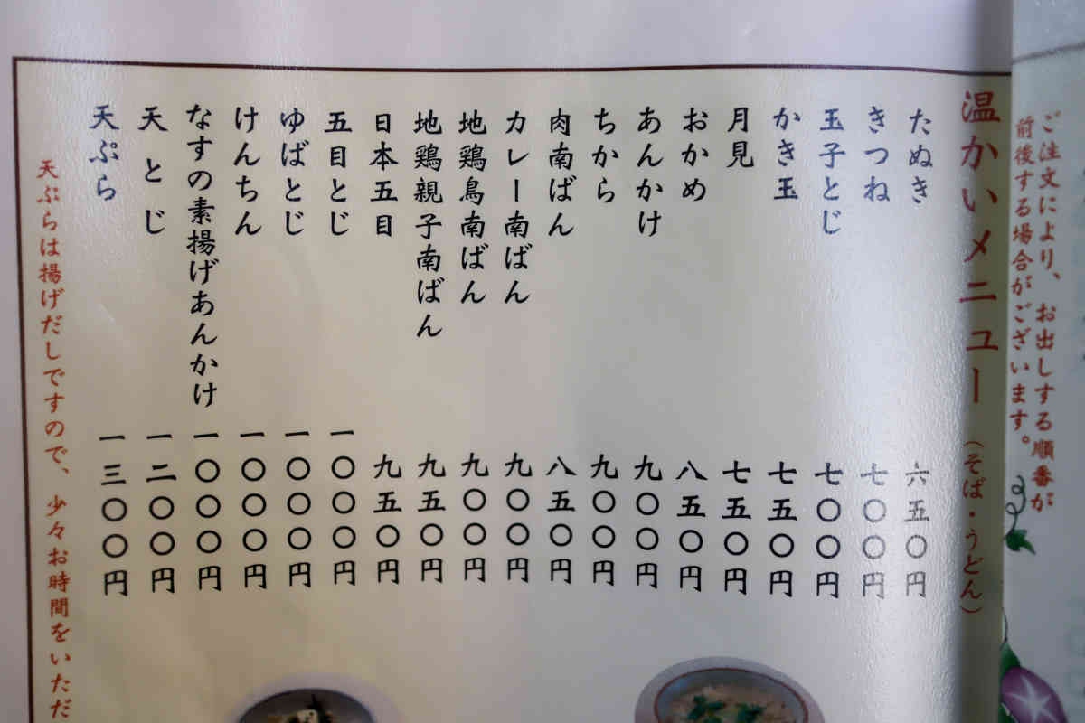 メニュー３