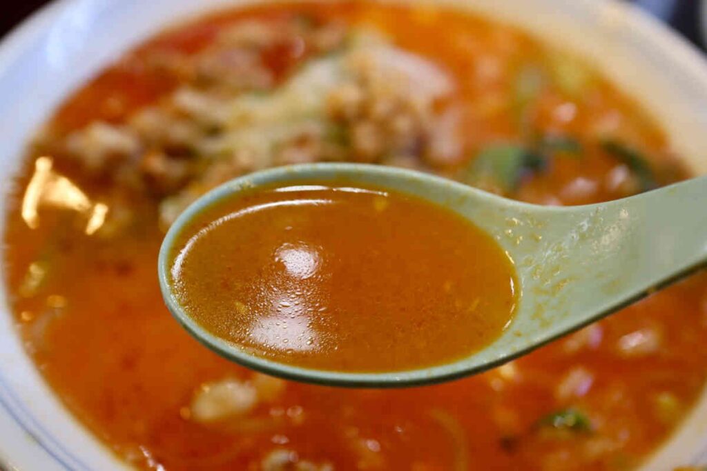 担々麺のスープ