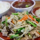 中華料理『栄龍』の肉野菜炒め定食
