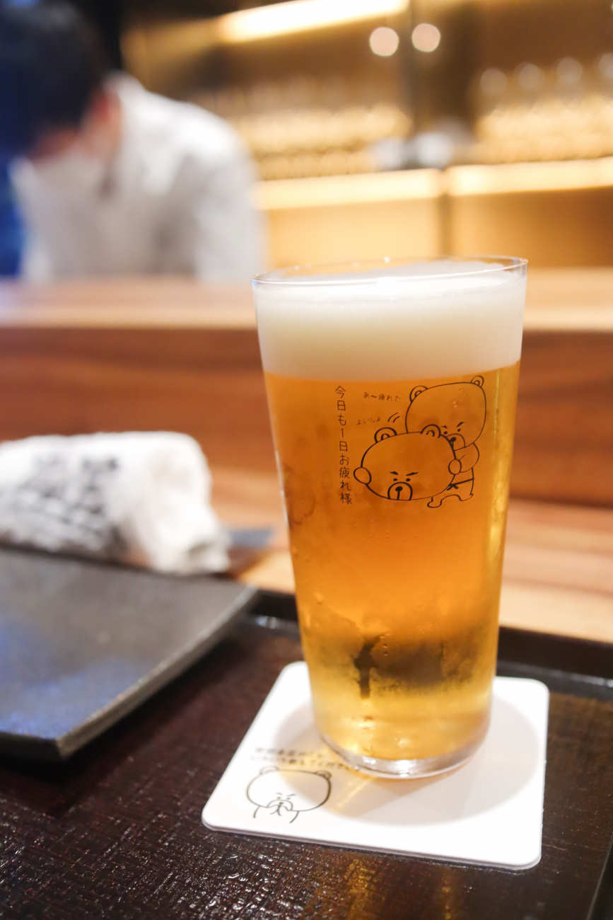 下高井戸 熊の焼鳥Jr.の生ビール 660円