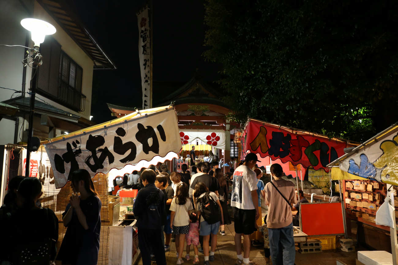 世田谷菅原神社の例大祭2024の境内