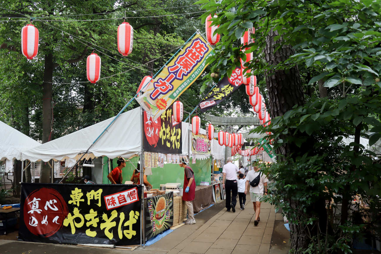 赤堤六所神社 例大祭2024の境内の様子