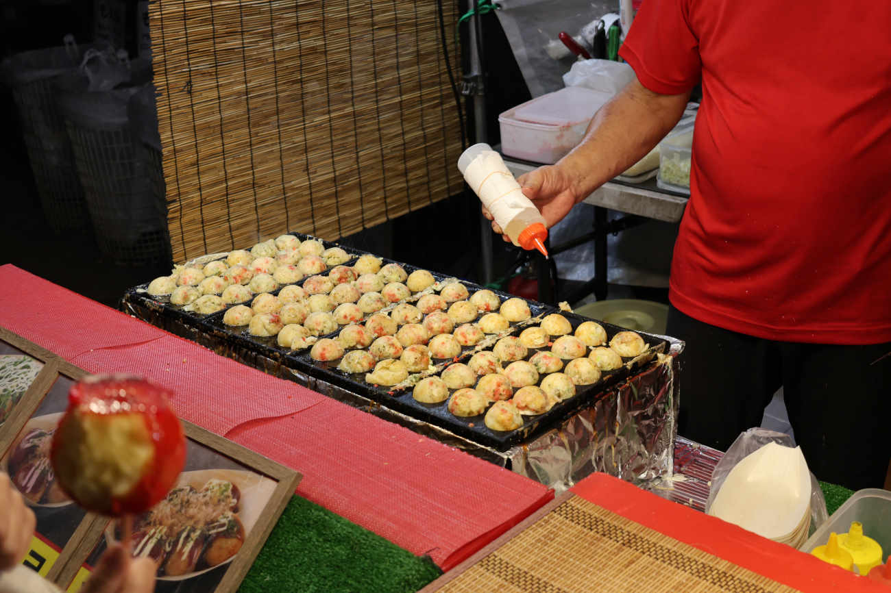六所神社例大祭2025のたこ焼き