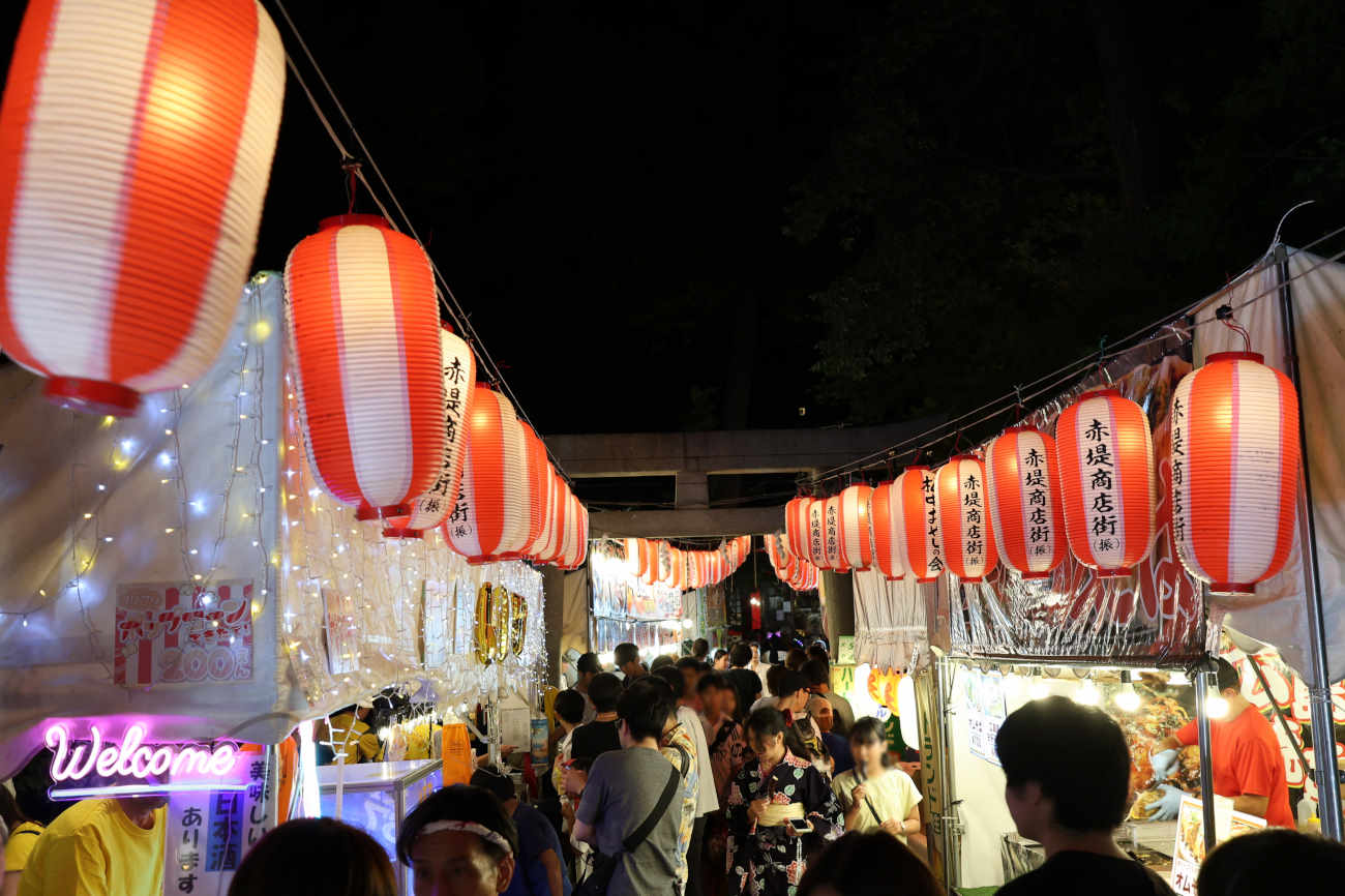 六所神社例大祭2025の参道