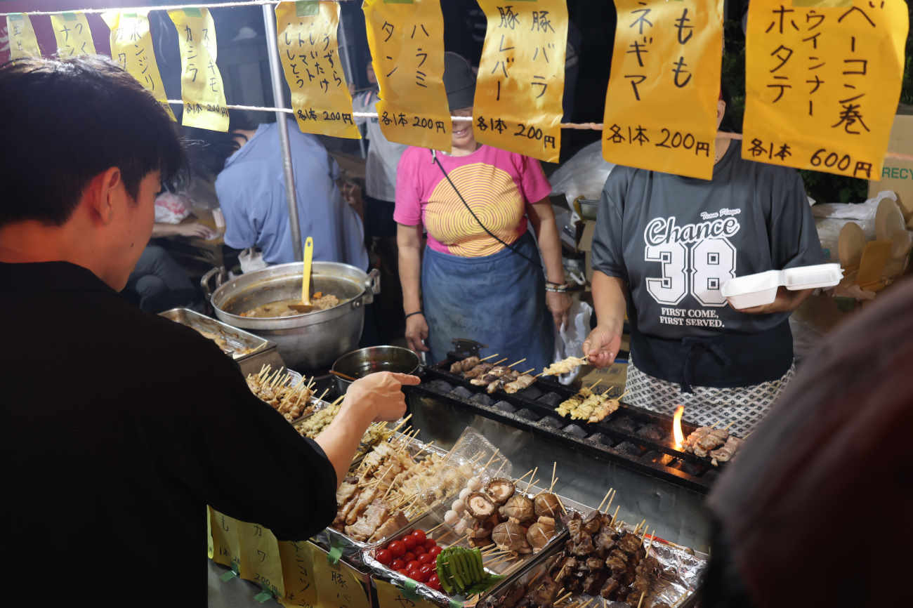 菅原神社例大祭2025の焼き鳥