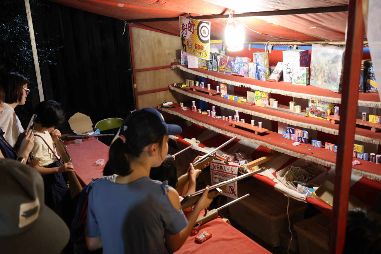 菅原神社例大祭2025の射的