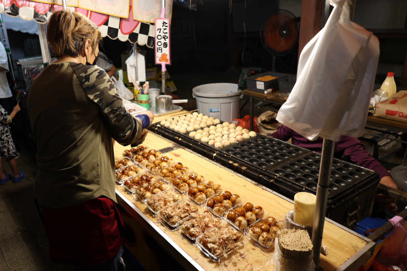 菅原神社例大祭2025のたこ焼き