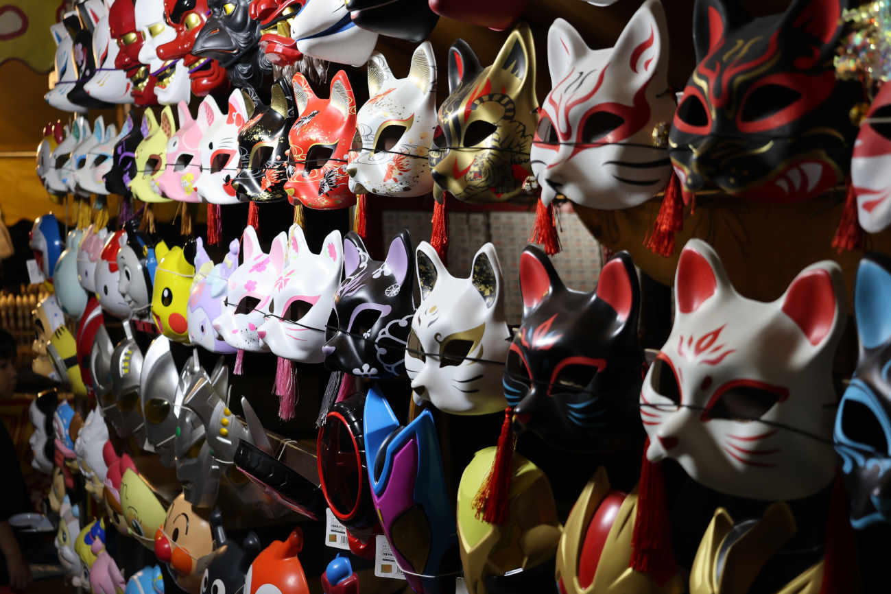 菅原神社例大祭2025のお面