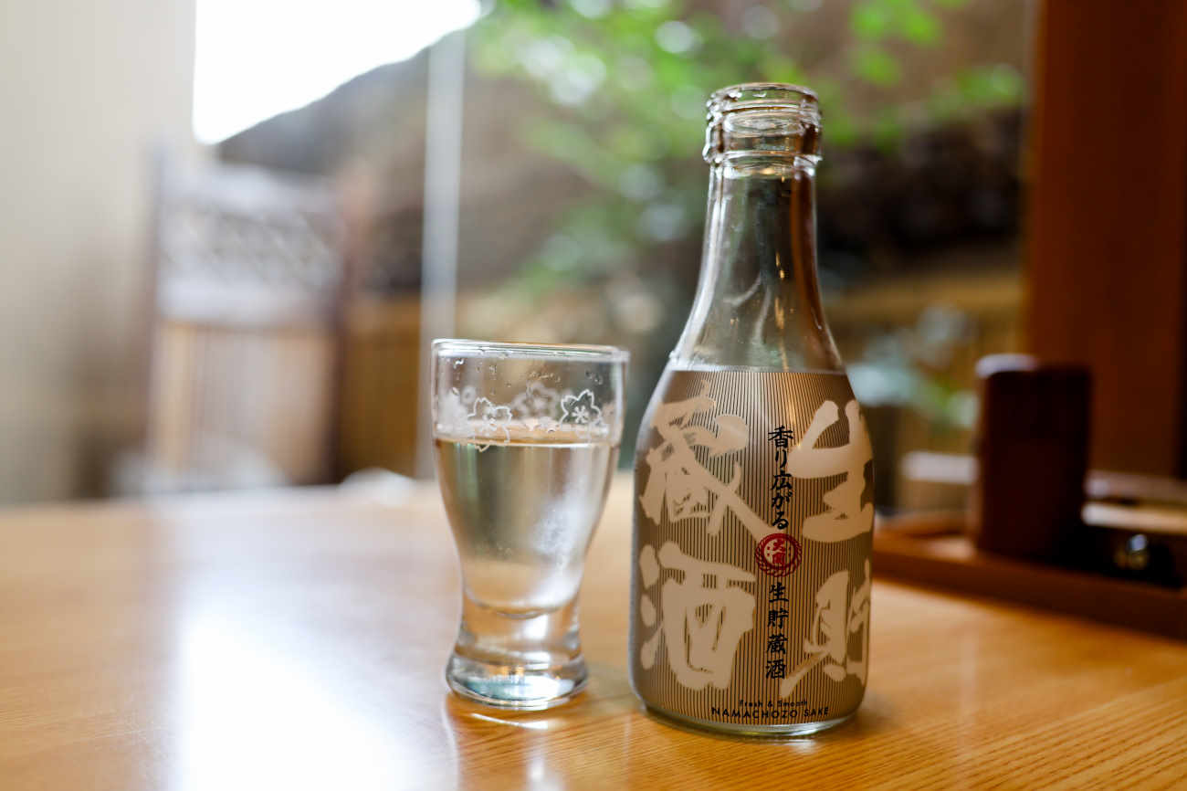 松原 茶そば いな垣の冷酒(大関) 660円
