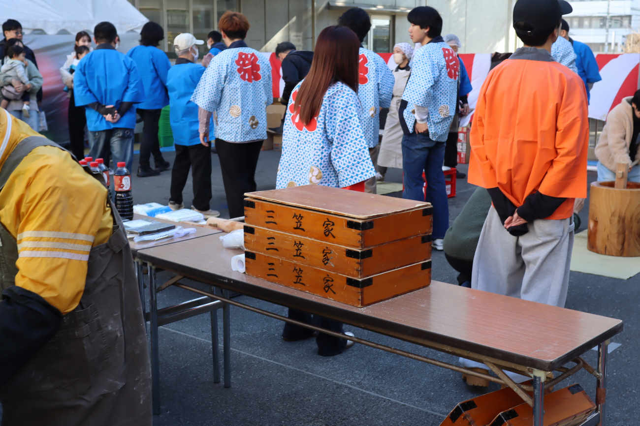 下高井戸もちつき大会2025の餅は三笠家製