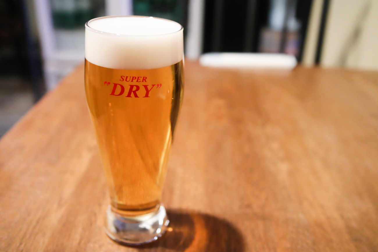 下高井戸 韓国料理ハニャンの生ビール 580円