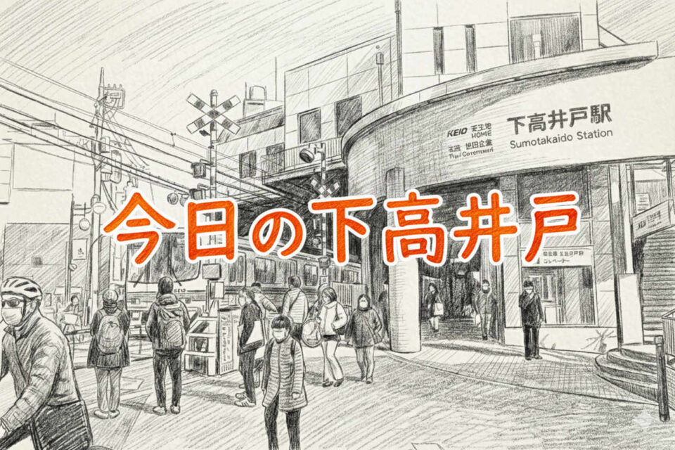 今日の下高井戸 スケッチ