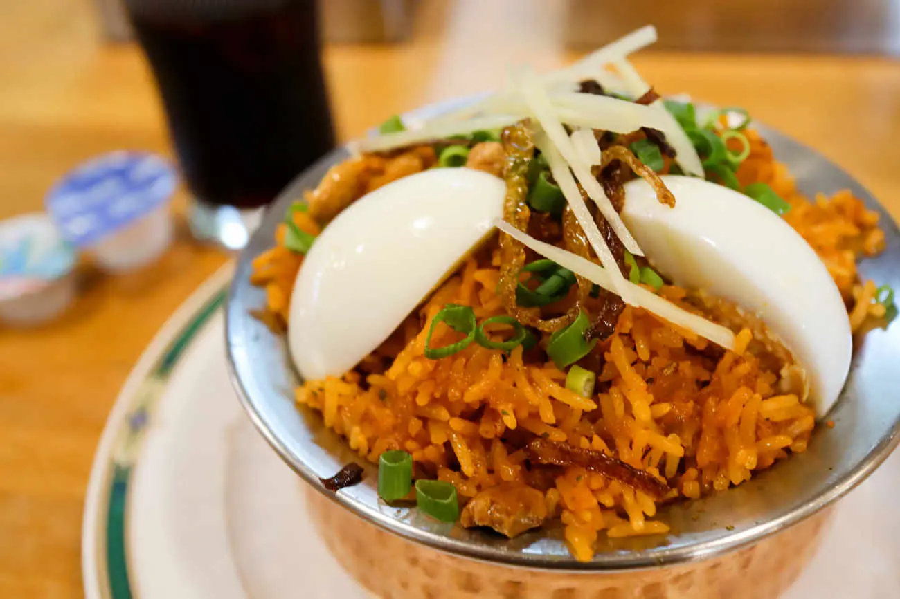 下高井戸 カナピナのチキンビリヤニの裏側