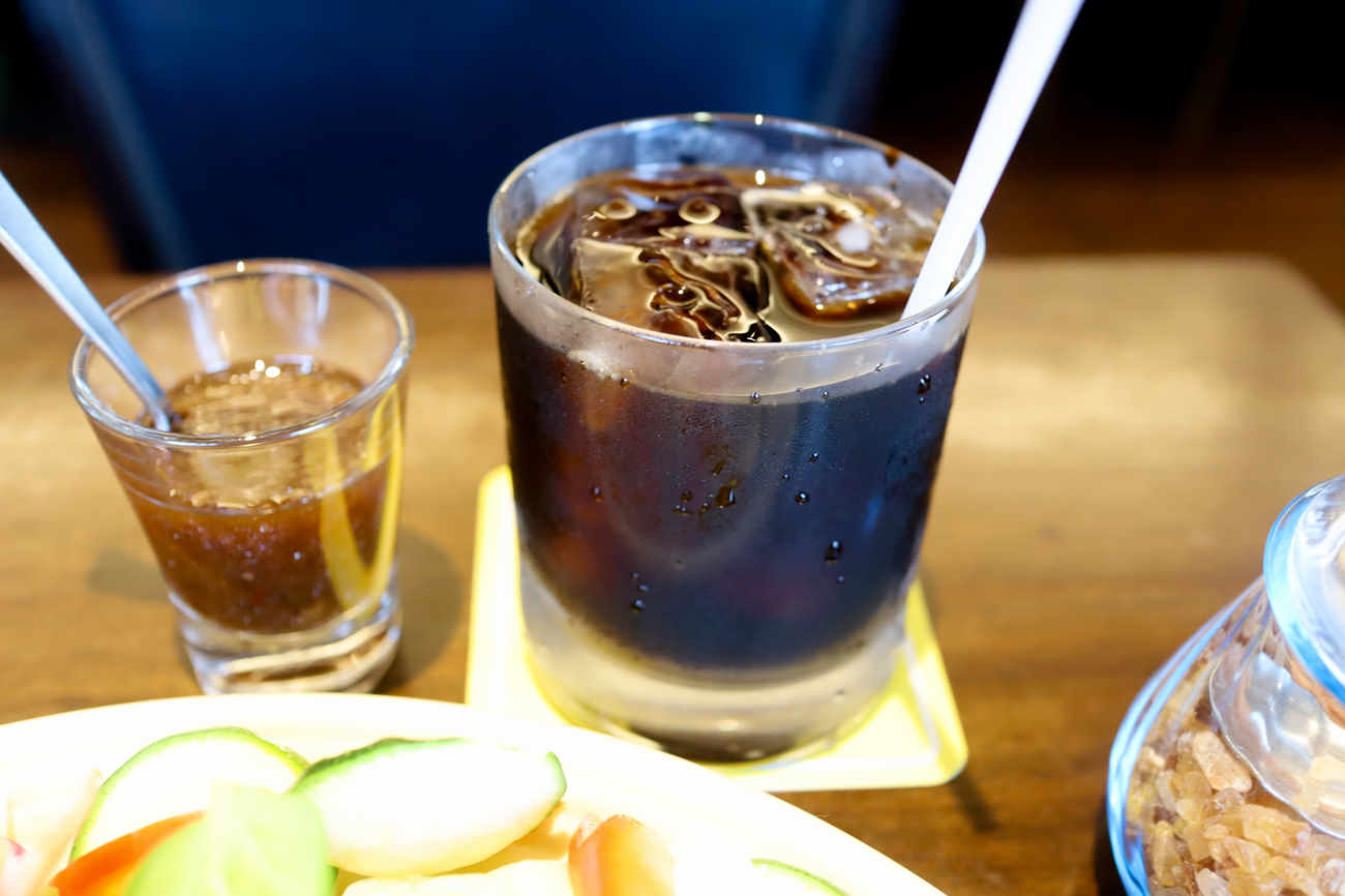 下高井戸 コーヒーハウスぽえむのアイスカフェ